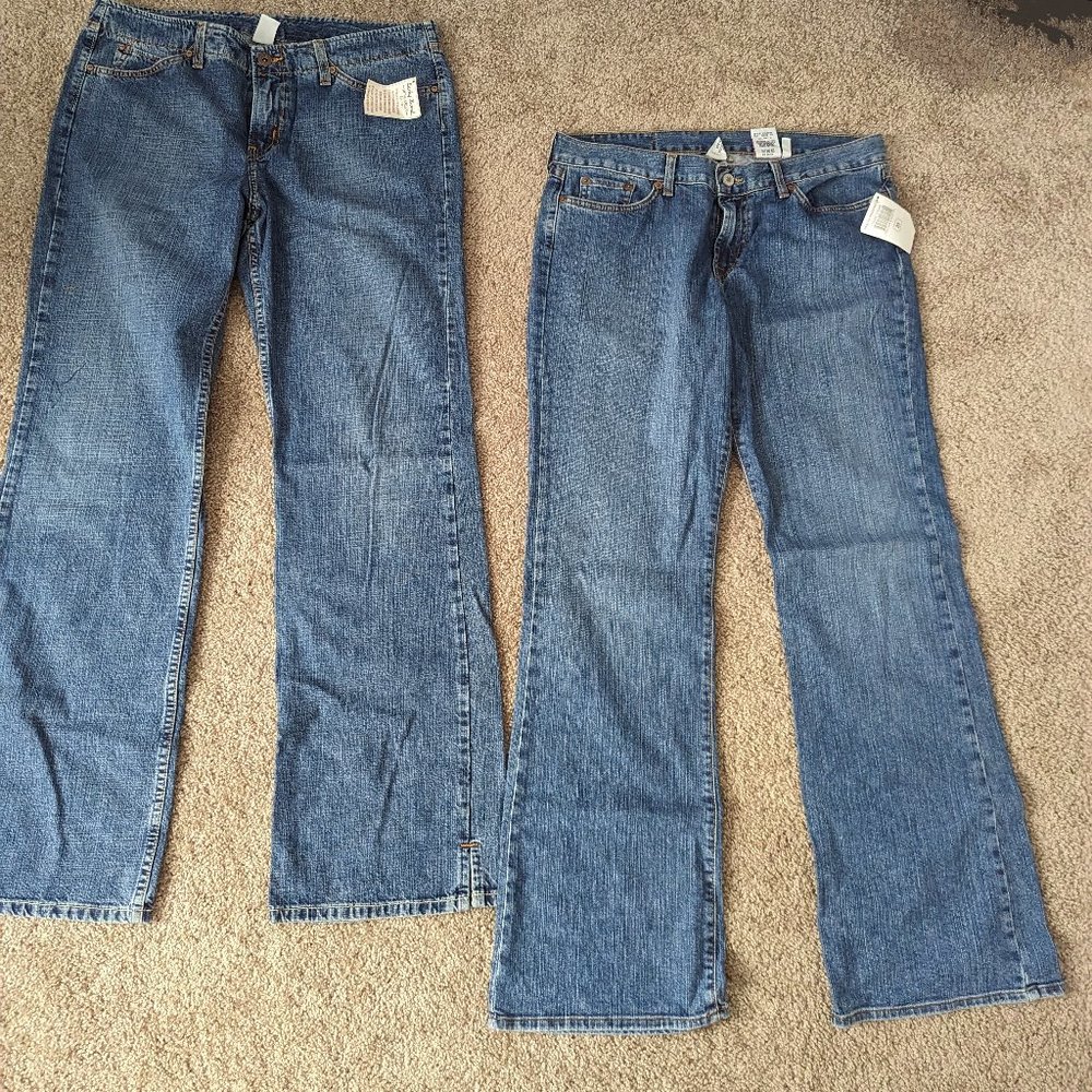 TWO - 2 - pairs of NEW unworn Lucky bootcut/flare jeans
